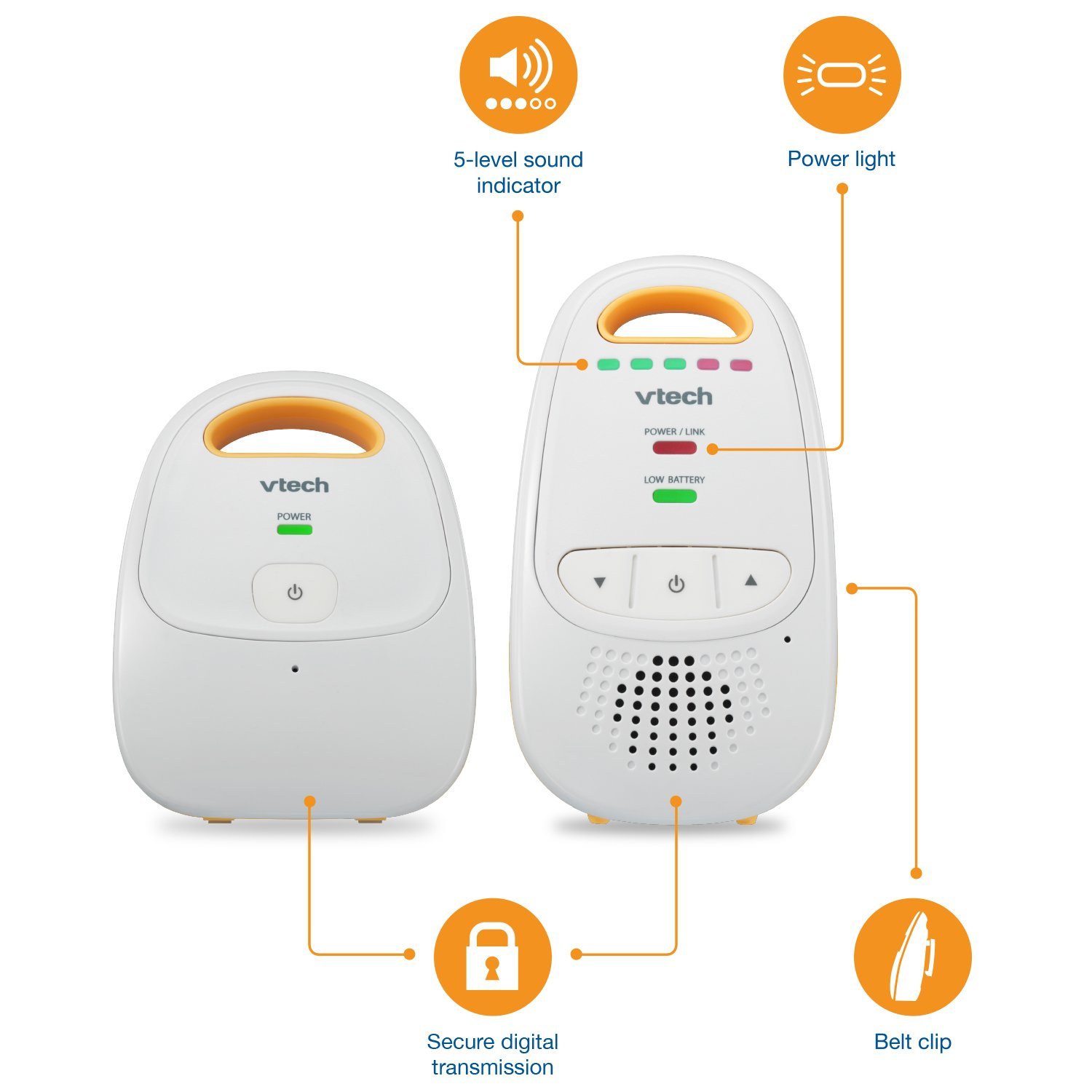 Foto 6 | Batería Recargable Mejorada De Audio Baby Monitor Vtech - Venta Internacional.