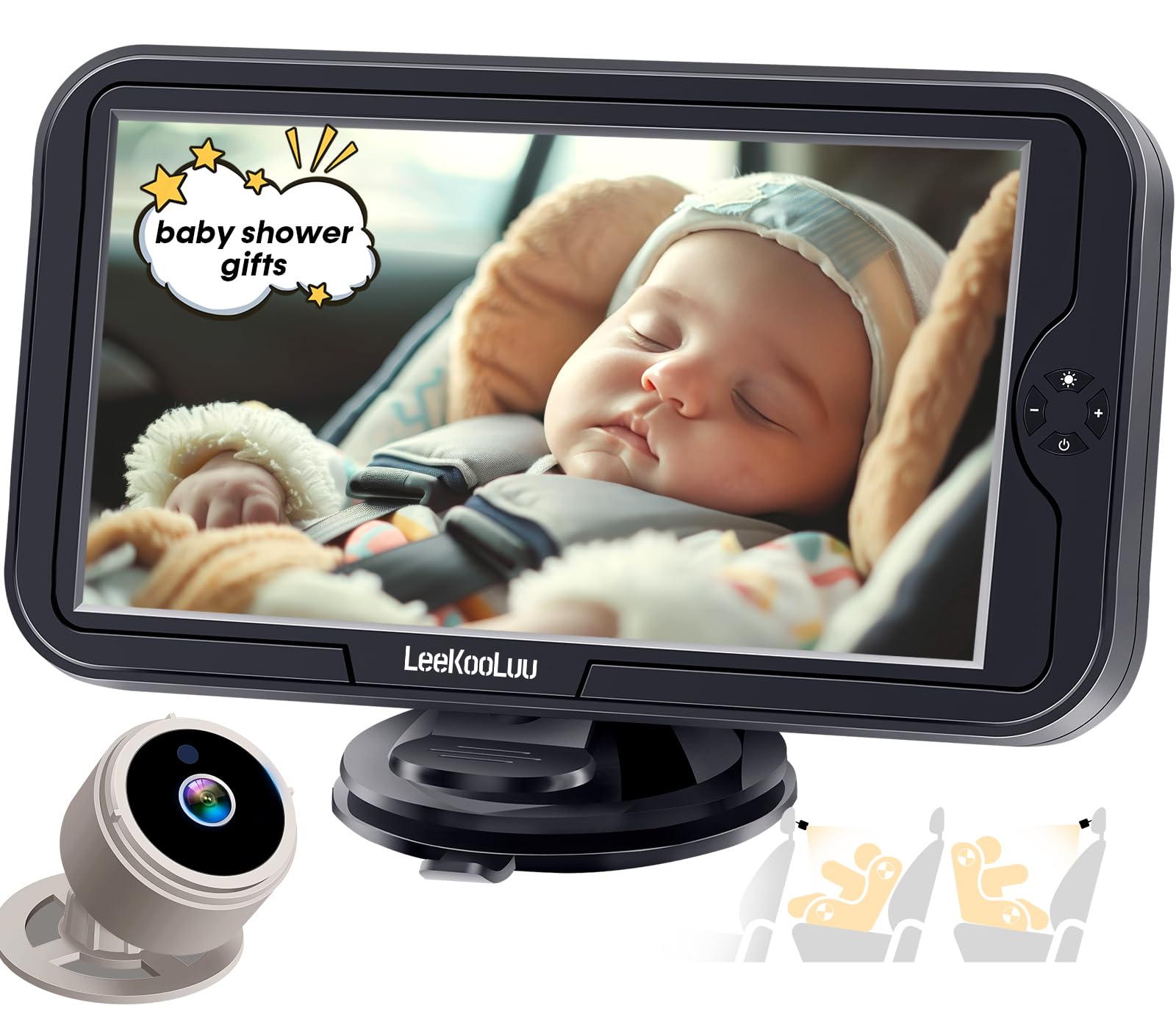 Foto 2 pulgar | Cámara De Coche Para Bebé Leekooluu 1080p Hd Crystal Night Vision - Venta Internacional.