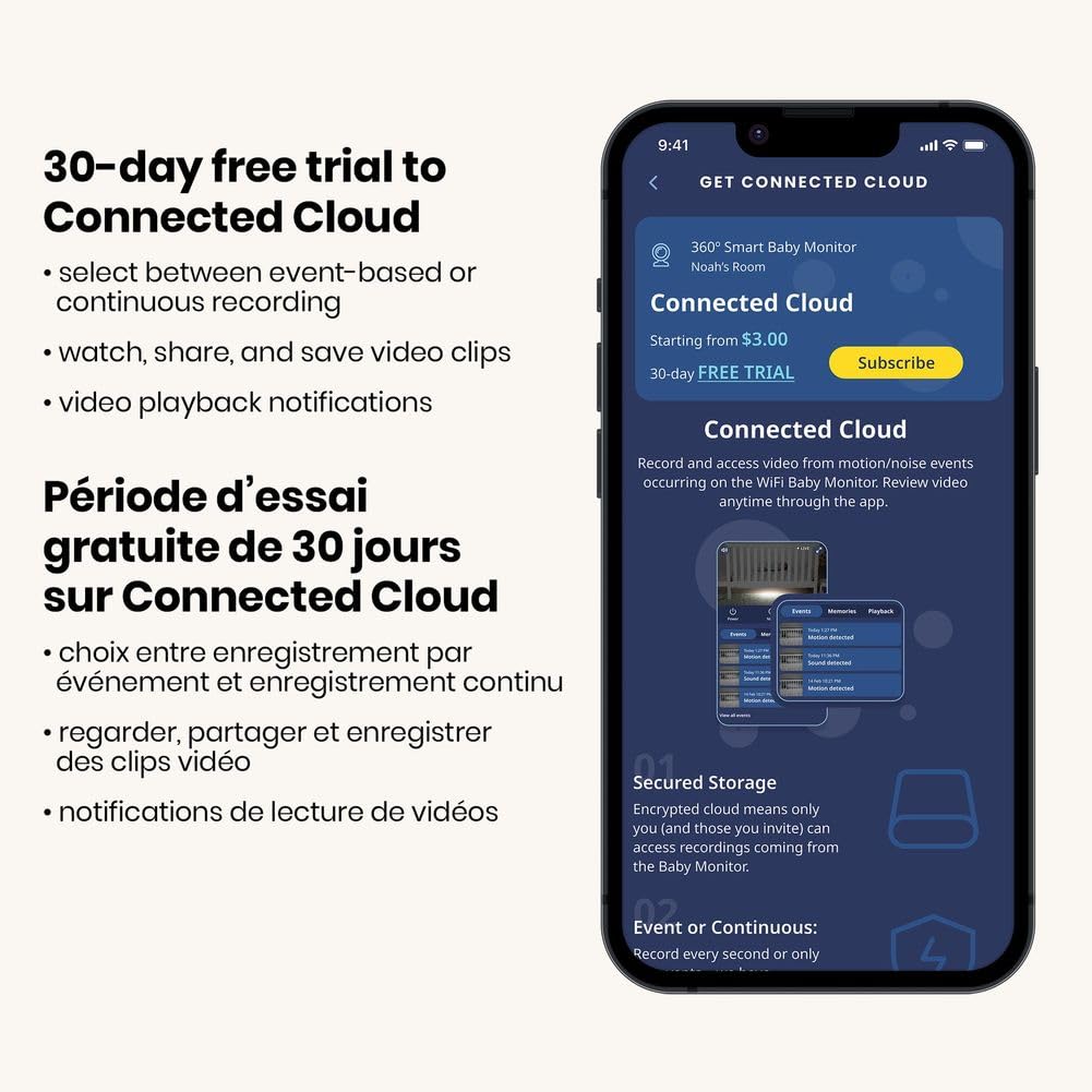 Foto 4 pulgar | Monitor Para Bebés Safety 1st 360° Smart 1080p Hd Con Ptz Y Detección De Llantos - Venta Internacional.
