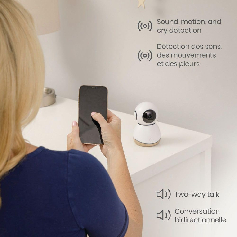 Foto 7 pulgar | Monitor Para Bebés Safety 1st 360° Smart 1080p Hd Con Ptz Y Detección De Llantos - Venta Internacional.