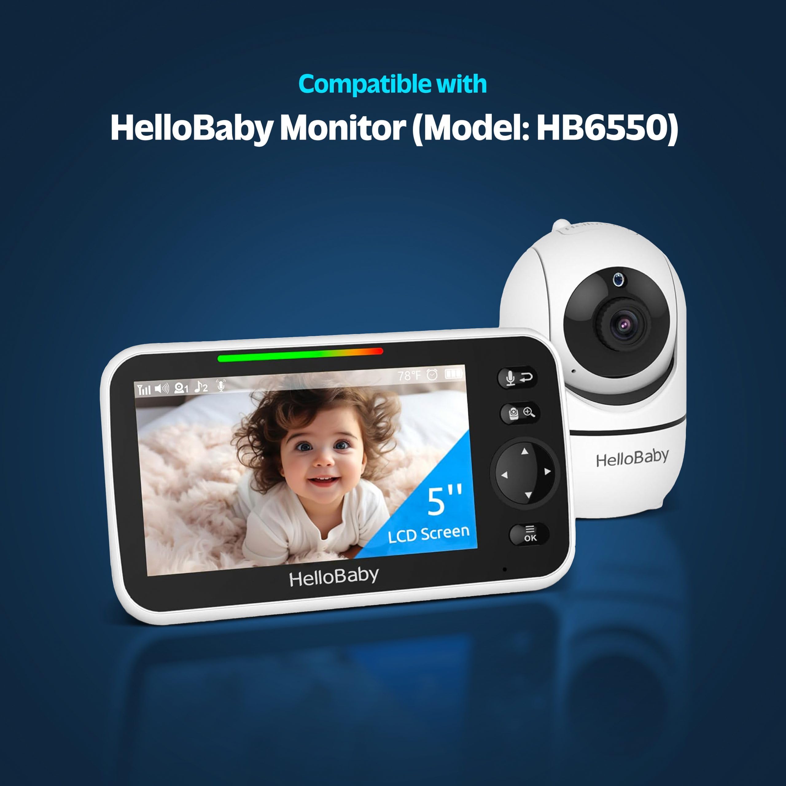 Foto 3 pulgar | Funda Protectora Hellobaby Monitor Hb6550 con Correa - Venta Internacional