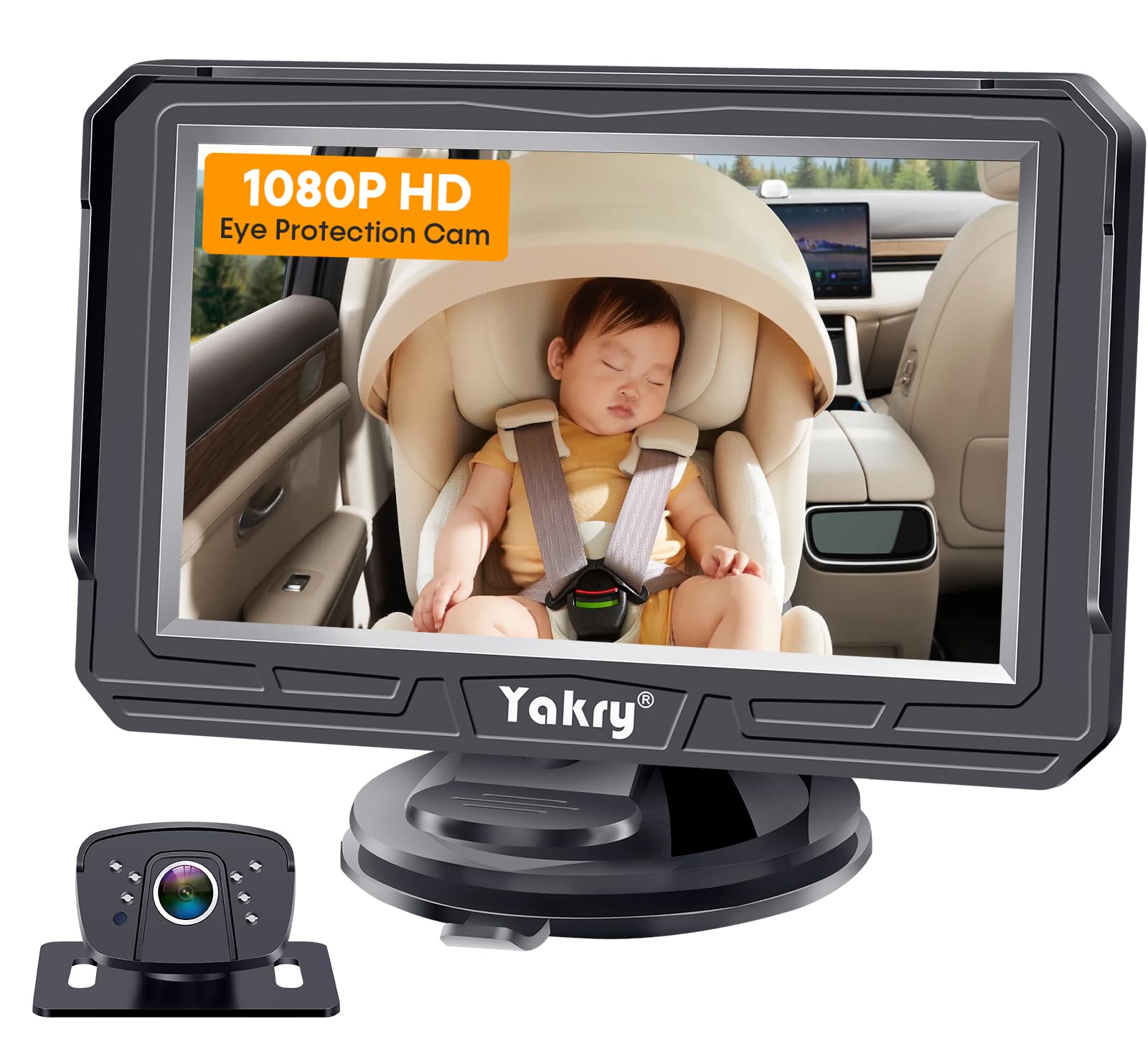 Cámara De Coche Para Bebés Yakry Y60 Hd 1080p Con Visión Diurna Y Nocturna - Venta Internacional.