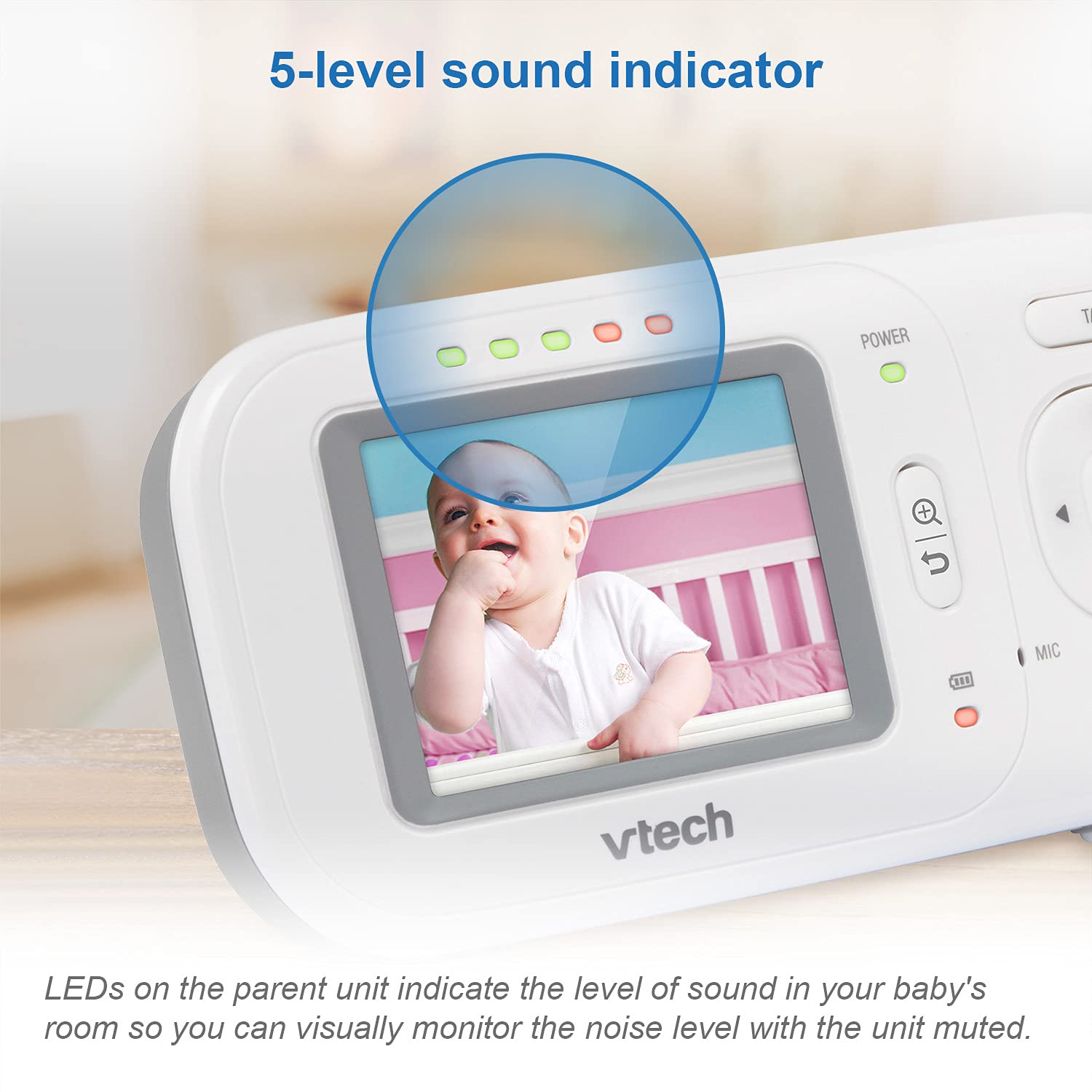Foto 8 pulgar | Monitor Para Bebés Vtech Vm320 Con Pantalla De 2.4 Pulgadas Con Cámara Fija - Venta Internacional.