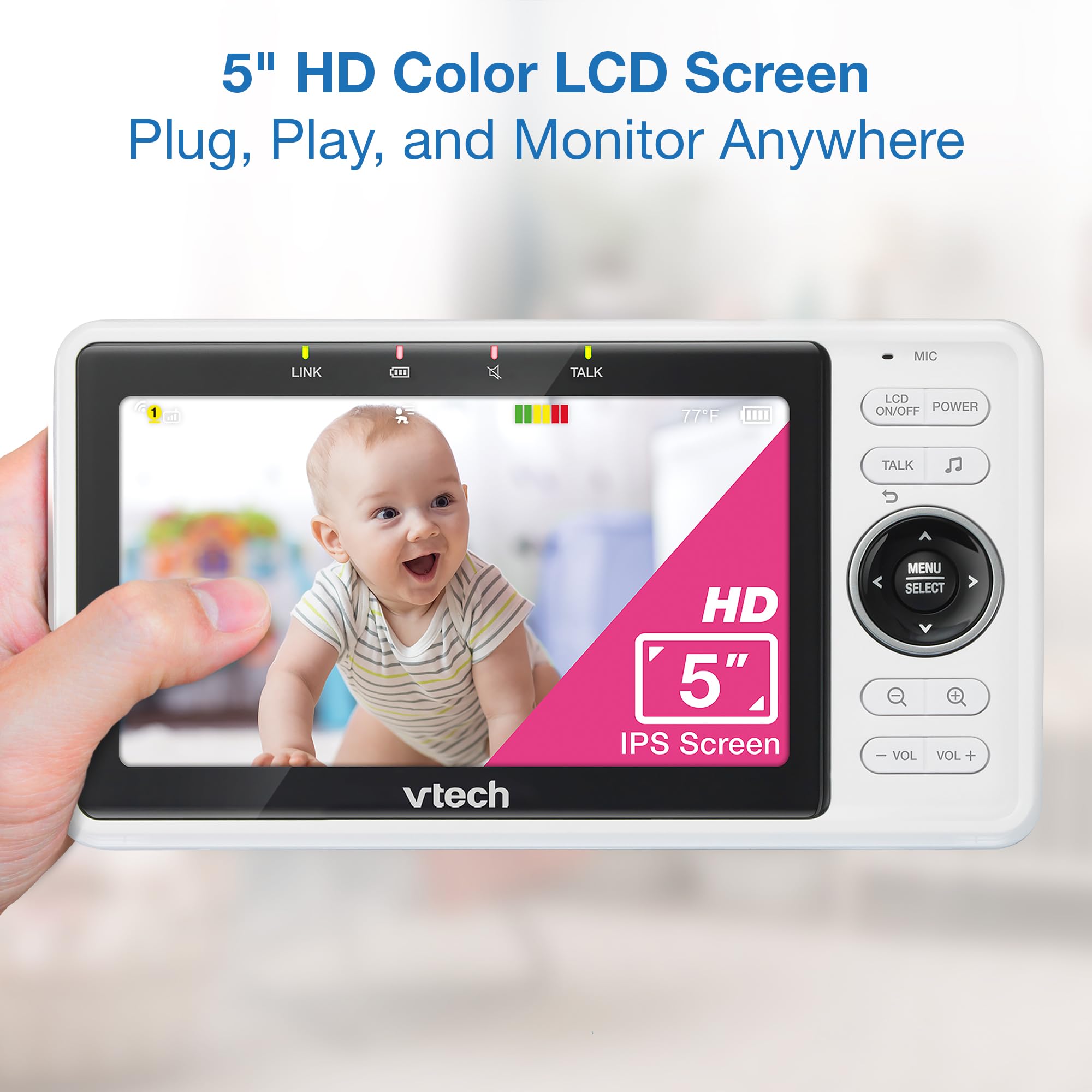 Foto 6 pulgar | Monitor para Bebés Vtech Mejorado con 2 Cámaras Smart Wifi 1080p FHD - Venta Internacional