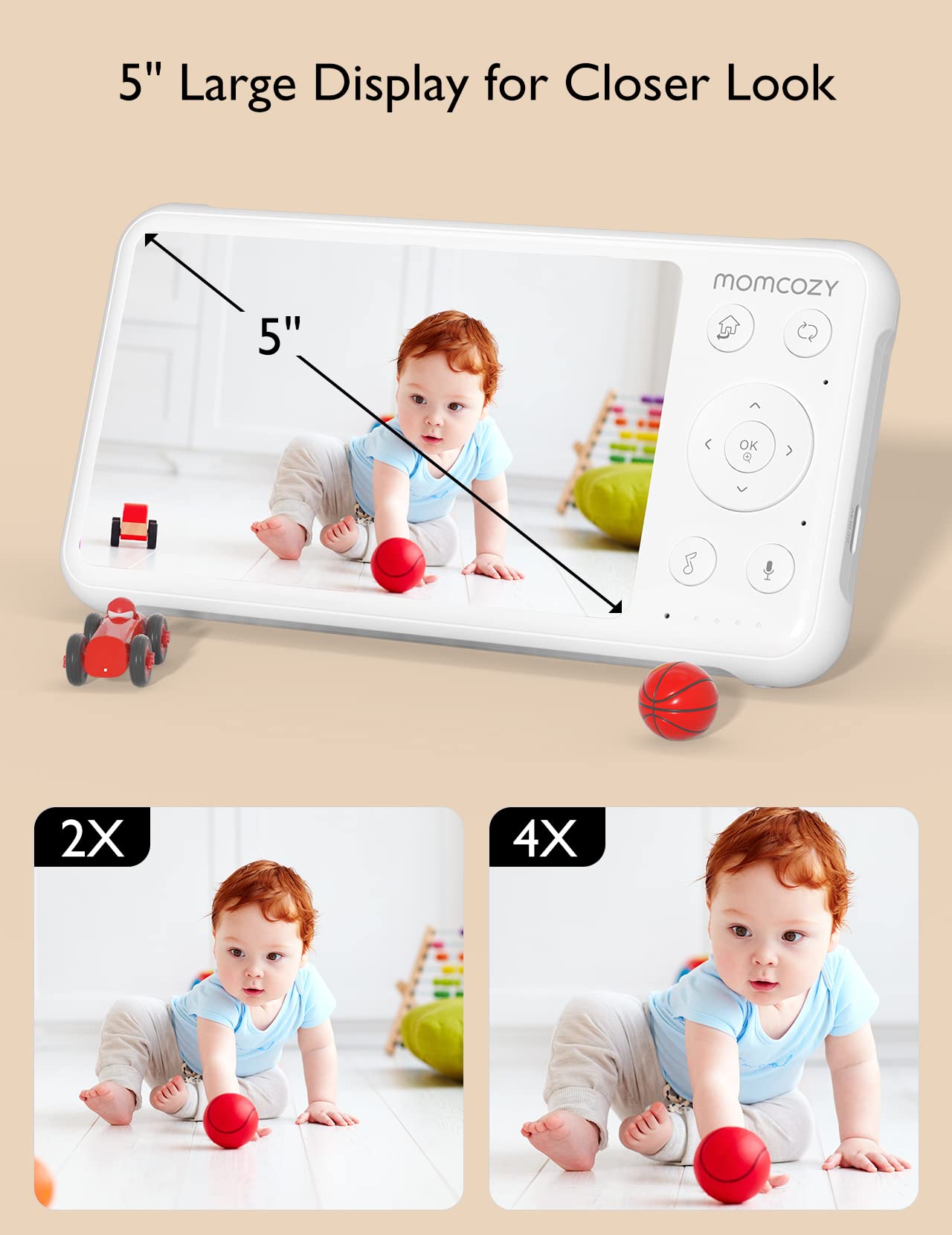 Foto 5 pulgar | Monitor de 5 Pulgadas Momcozy 2 Piezas-Venta Internacional