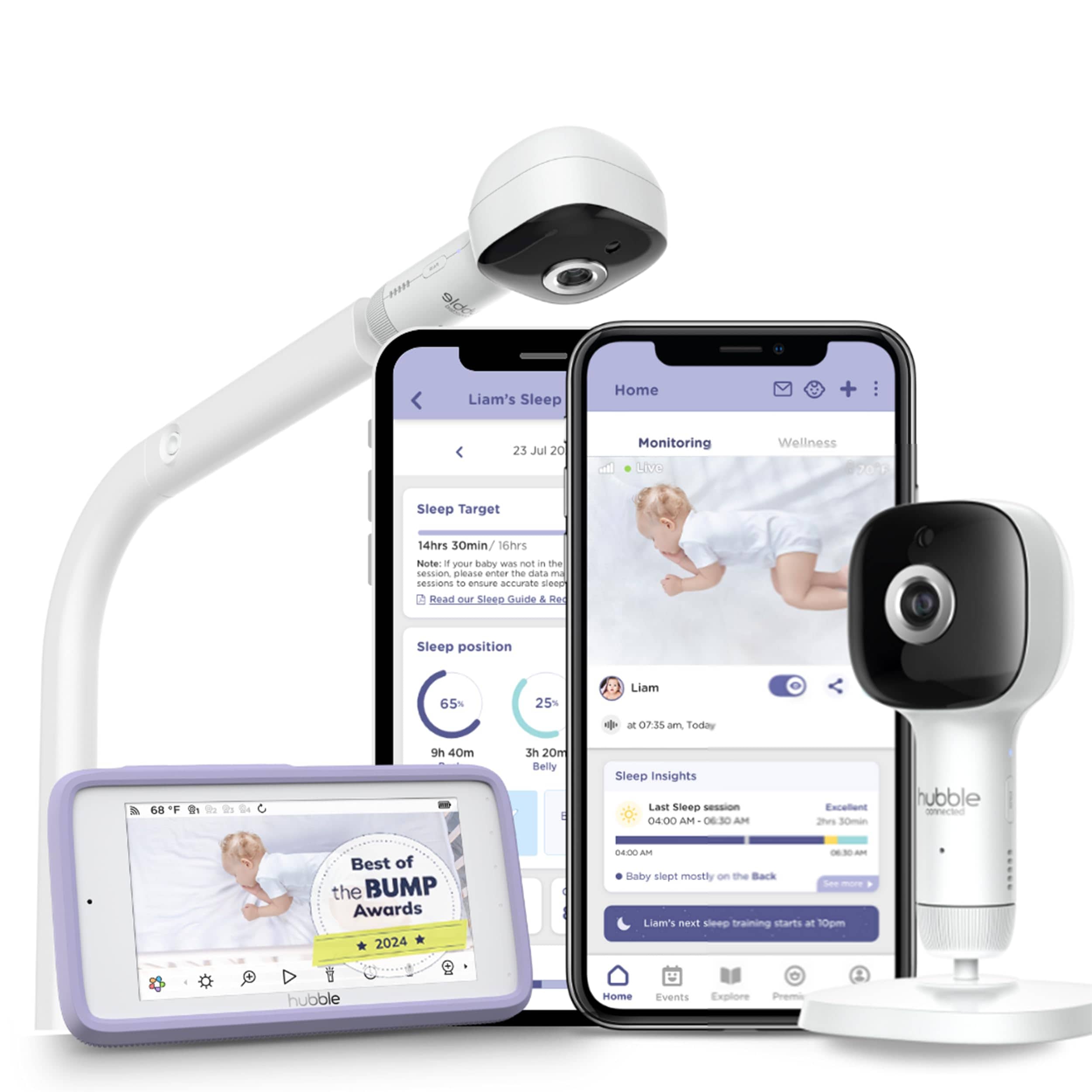 Monitor De Bebé Con Cámara Inteligente Hubble Connected Skyvision Pro - Venta Internacional. $5,869