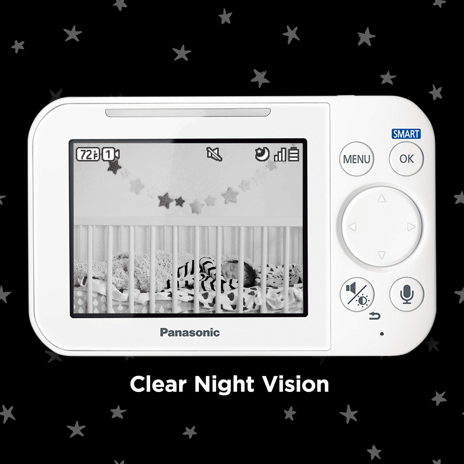 Foto 8 pulgar | Monitor Para Bebés Panasonic Kx-hn4101w Con Cámara De Vídeo En Color De 3,5 Pulgadas - Venta Internacional.