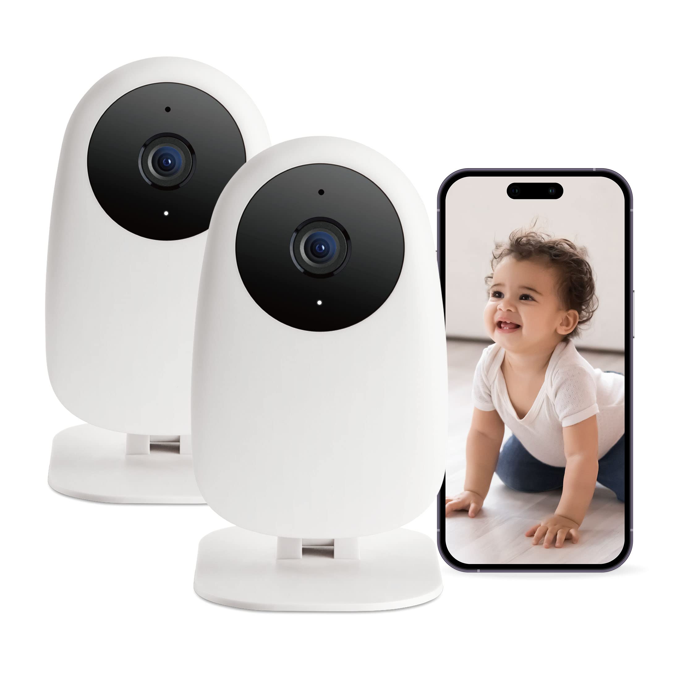 Foto 2 pulgar | Baby Monitor Nooie, Paquete De 2 Unidades, Vídeo Wifi 1080p Hd, Visión Nocturna - Venta Internacional.