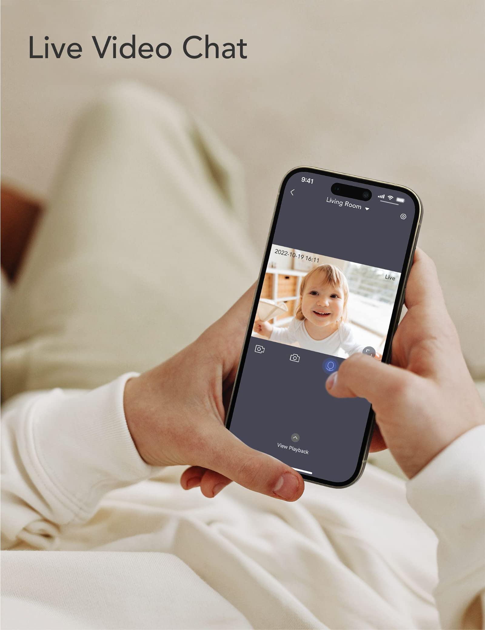 Foto 7 pulgar | Baby Monitor Nooie, Paquete De 2 Unidades, Vídeo Wifi 1080p Hd, Visión Nocturna - Venta Internacional.