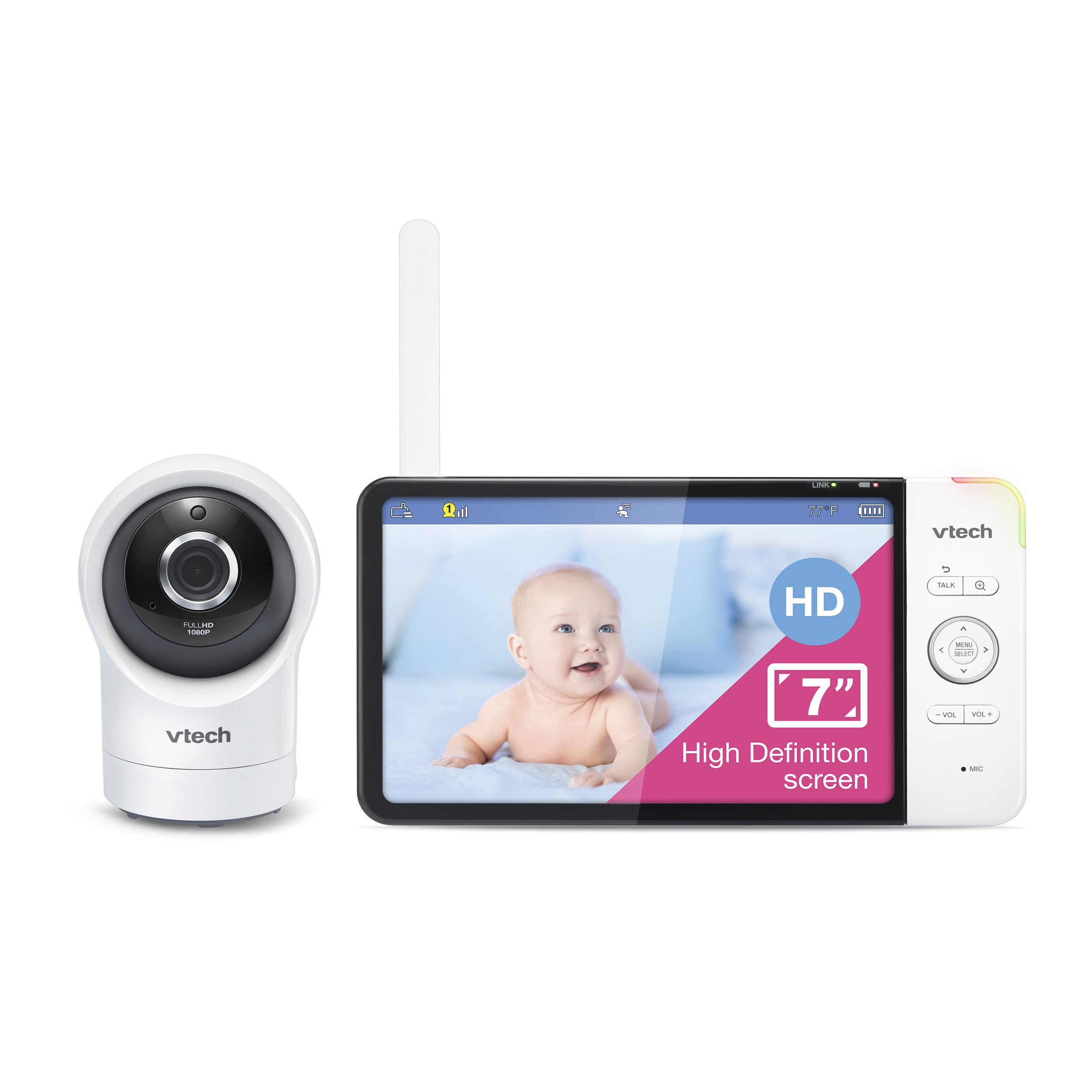 Foto 2 pulgar | Monitor Para Bebés Vtech Rm7764hd 1080p Wifi 360° Pan&tilt 7» Hd - Venta Internacional.