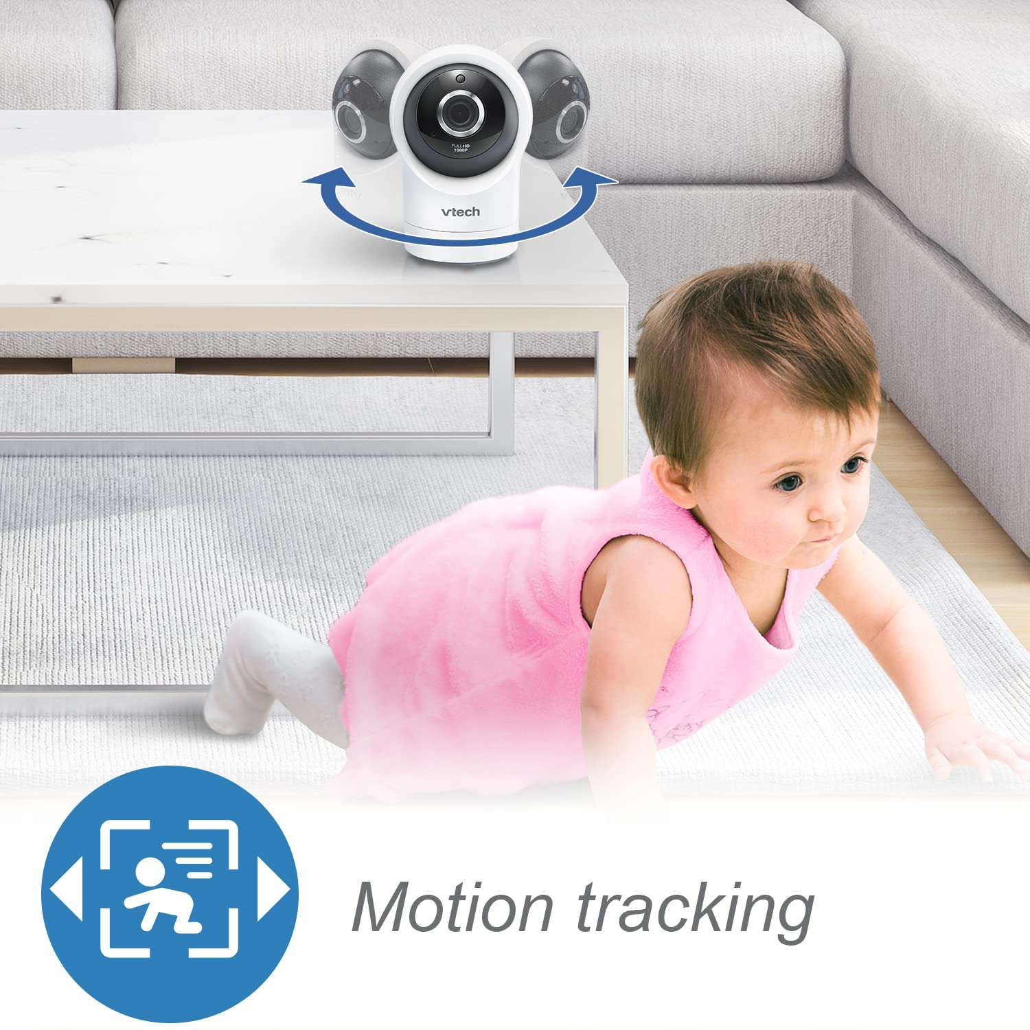 Foto 8 pulgar | Monitor Para Bebés Vtech Rm7764hd 1080p Wifi 360° Pan&tilt 7» Hd - Venta Internacional.
