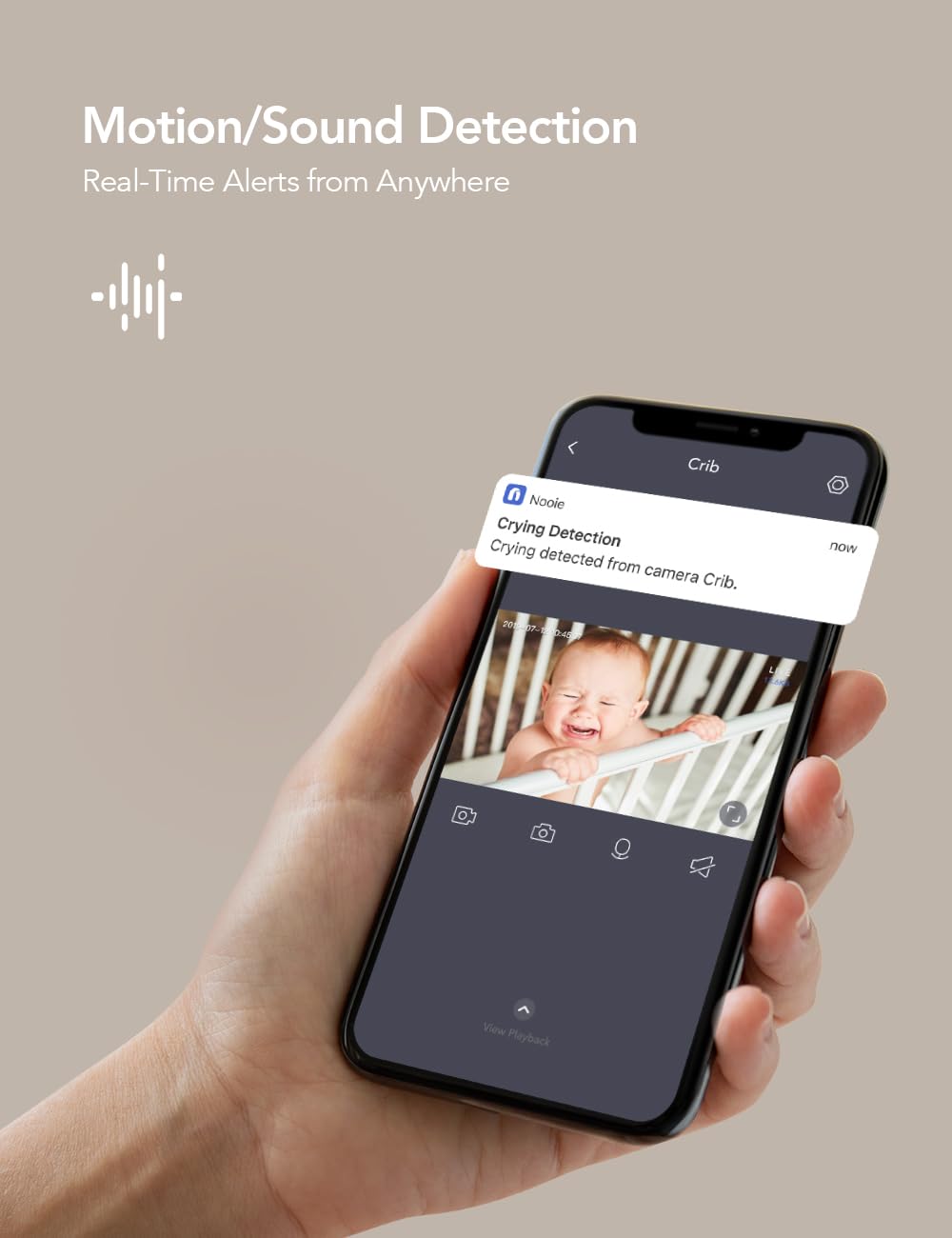 Foto 6 pulgar | Cámara Baby Monitor Nooie 360 Wifi 2k Con Seguimiento De Movimiento - Venta Internacional.