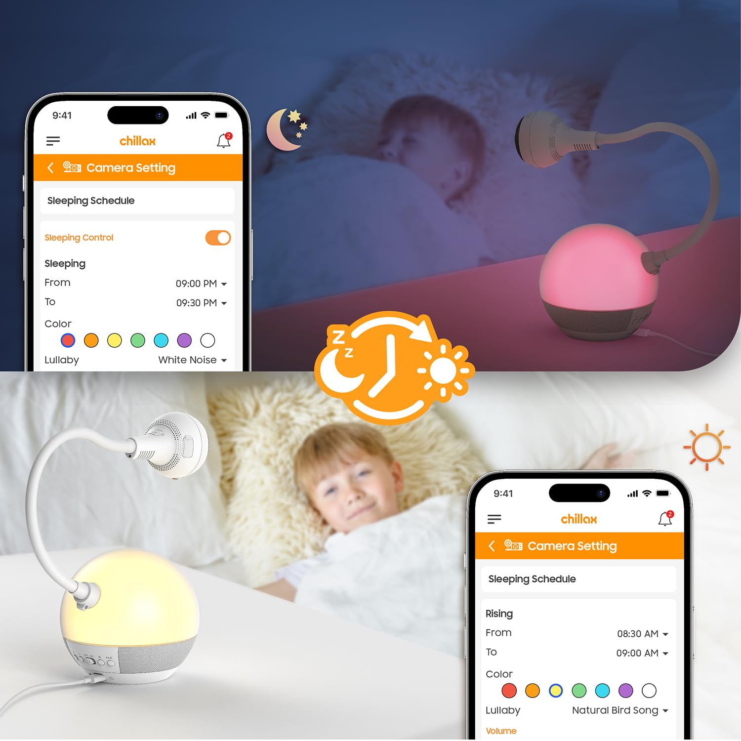 Foto 5 pulgar | Monitor Para Bebés Chillax Baby Mood Plus 1080p Hd Con Entrenador De Sueño - Venta Internacional.