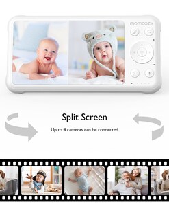 Foto 3 | Monitor Para Bebés Momcozy Bm01, Cámara Adicional 1080p Hd Con Panorámica, Inclinación Y Zoom - Venta Internacional.