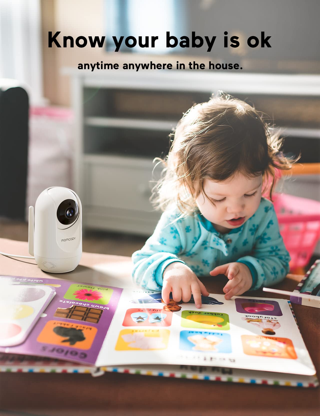Foto 5 pulgar | Monitor Para Bebés Momcozy Bm01, Cámara Adicional 1080p Hd Con Panorámica, Inclinación Y Zoom - Venta Internacional.