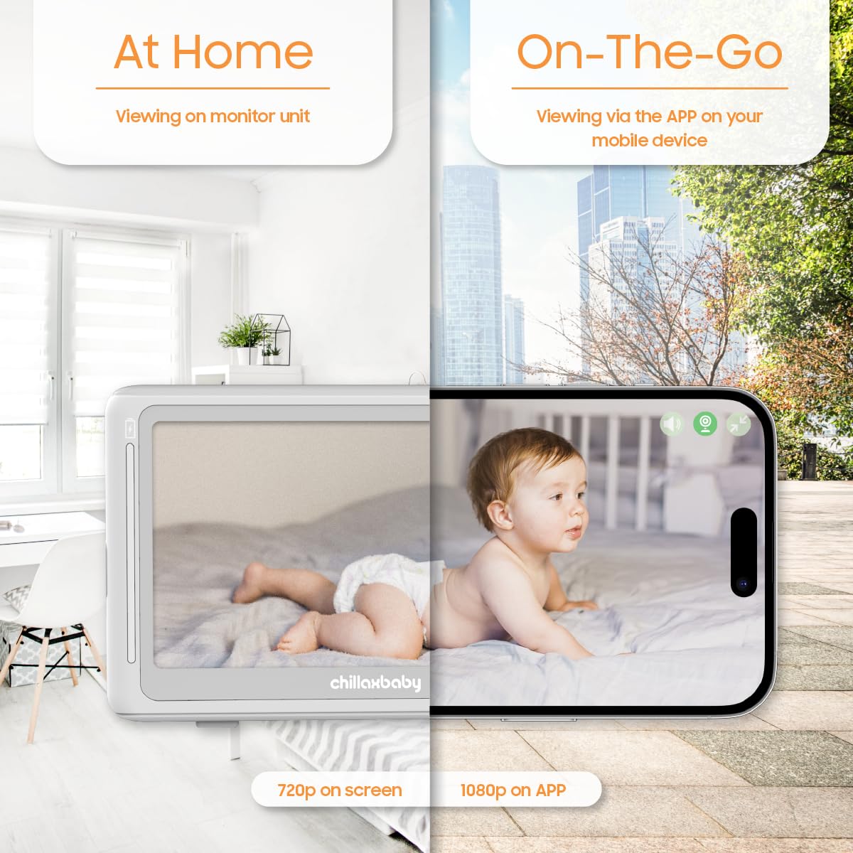 Foto 7 pulgar | Monitor Portátil Para Bebés Chillax Giraffe Pro Con Cámara Hd 1080p - Venta Internacional.