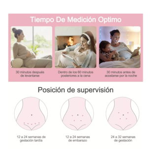 Foto 3 | Monito de Frecuencia Cardíaca Fetal Portátil Blanco