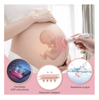Foto 5 | Monito de Frecuencia Cardíaca Fetal Portátil Blanco