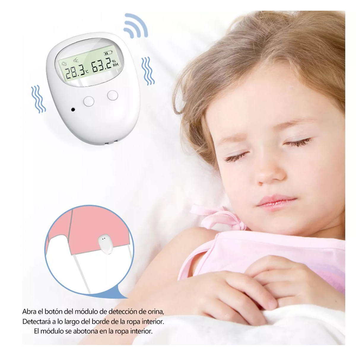 Foto 2 | Alarma de Enuresis con Sonido Fuerte y Brillante Eo Safe Imports Esi-10069 Blanco