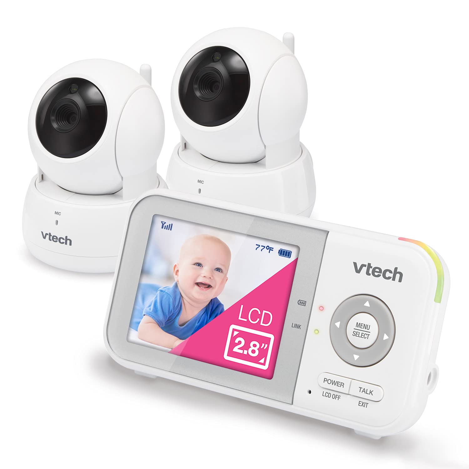 Monitor De Vídeo Para Bebés Vtech Vm923-2, 2 Cámaras, Batería De 19 H - Venta Internacional. $2,970