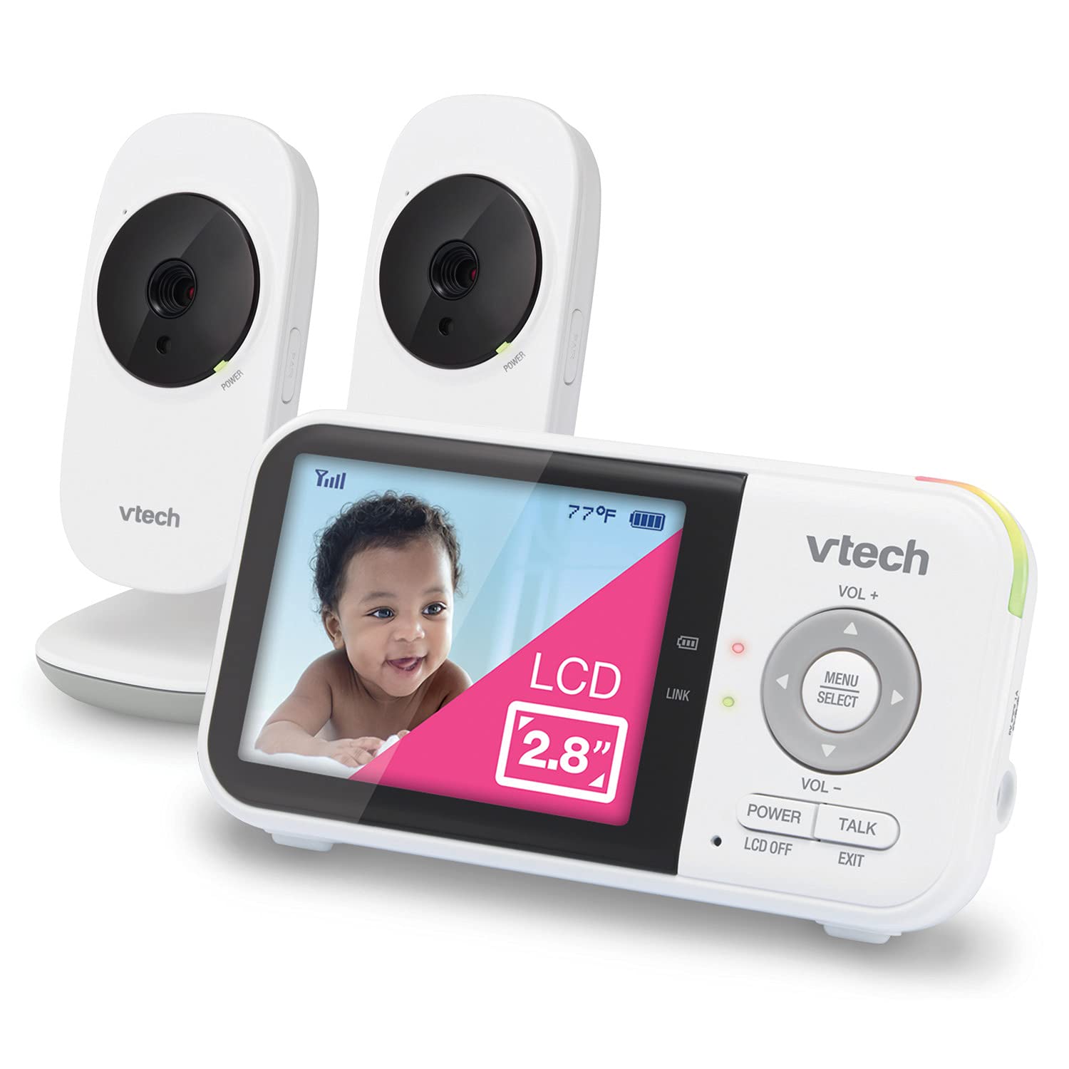 Foto 1 | Monitor de Vídeo para Bebé Vtech Vm819-2 con Batería de 19 Horas y 2 Cámaras - Venta Internacional