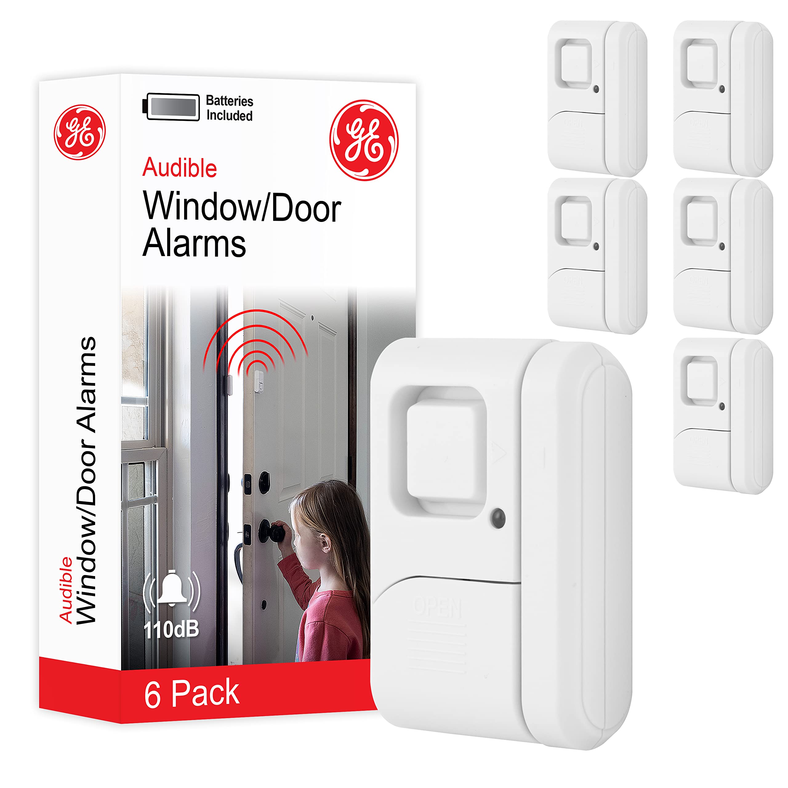 Foto 2 pulgar | Alarma De Puerta Y Ventana Ge Personal Security, Paquete De 6 Unidades, Color Blanco - Venta Internacional.