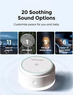 Foto 3 | Máquina de Sonido White Noise Machine Momcozy para Bebé - Venta Internacional
