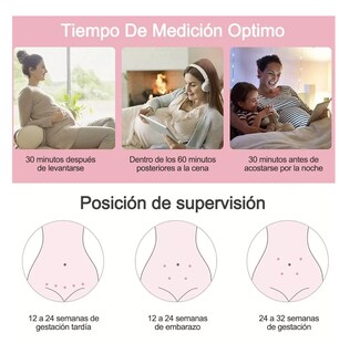 Foto 3 | Detector De Frecuencia Cardíaca Fetal, Portátil Blanco/rosa