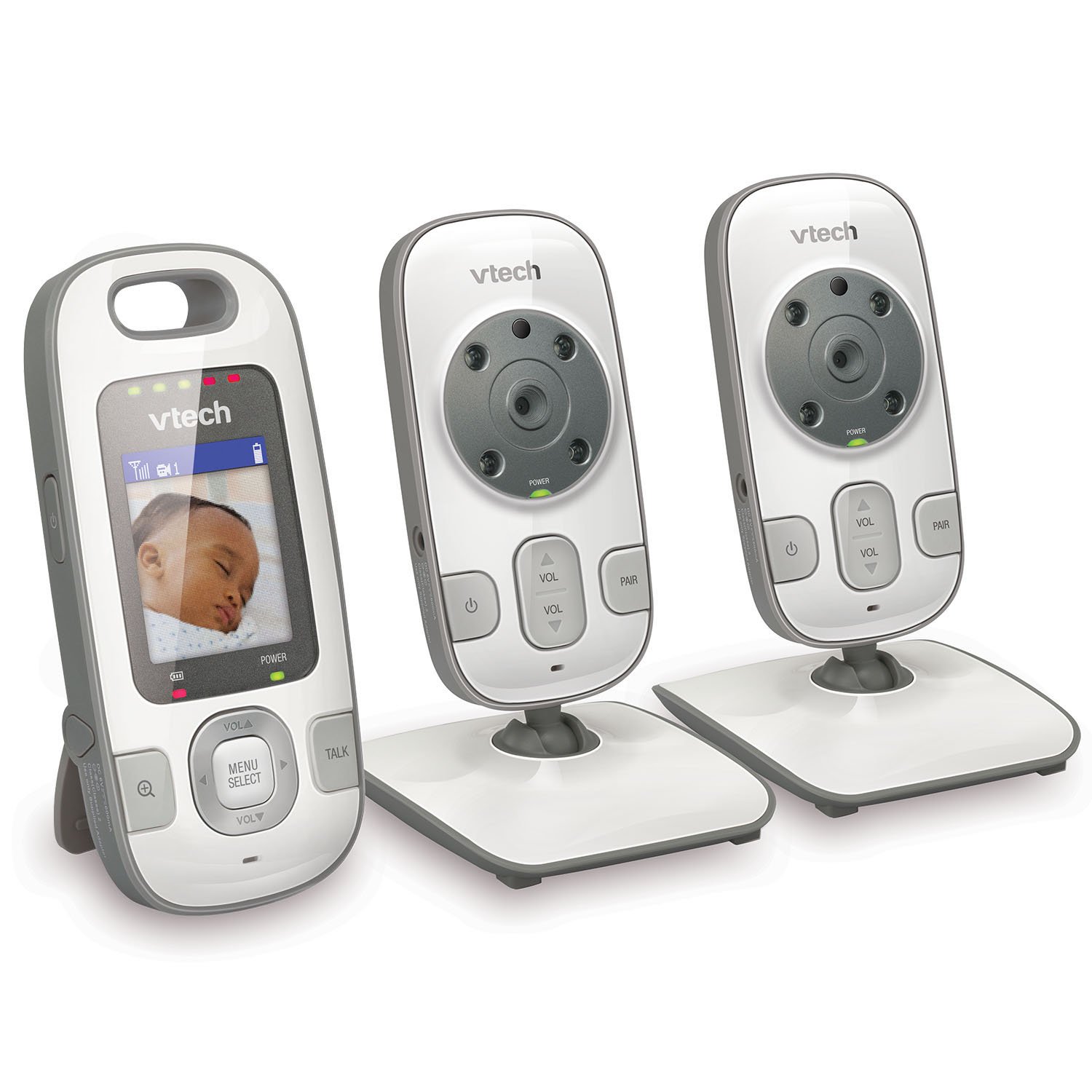 Foto 1 | Monitor De Vídeo Digital Para Bebés Vtech Bv73122gy Con 2 Cámaras, Color Gris - Venta Internacional.