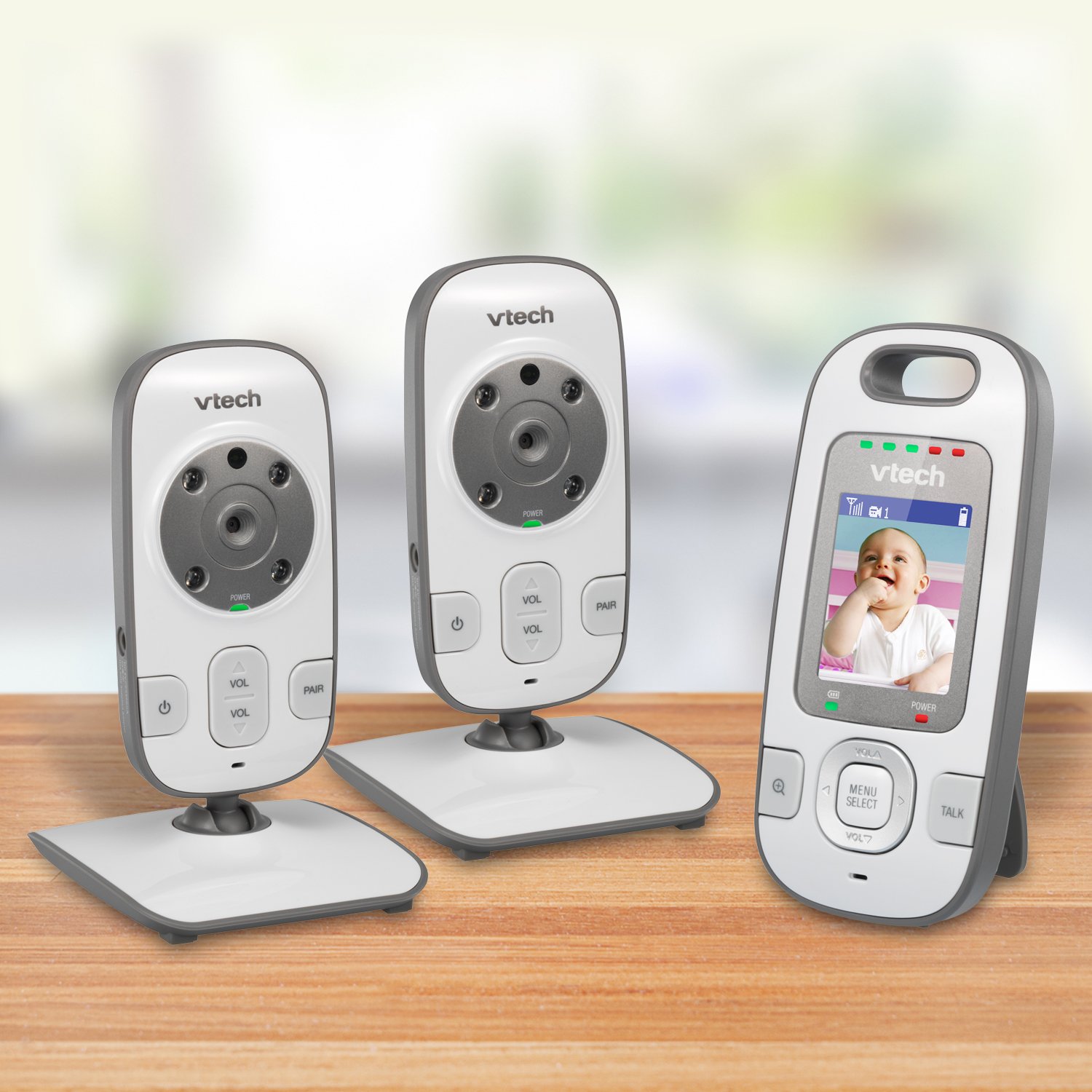 Foto 4 | Monitor De Vídeo Digital Para Bebés Vtech Bv73122gy Con 2 Cámaras, Color Gris - Venta Internacional.
