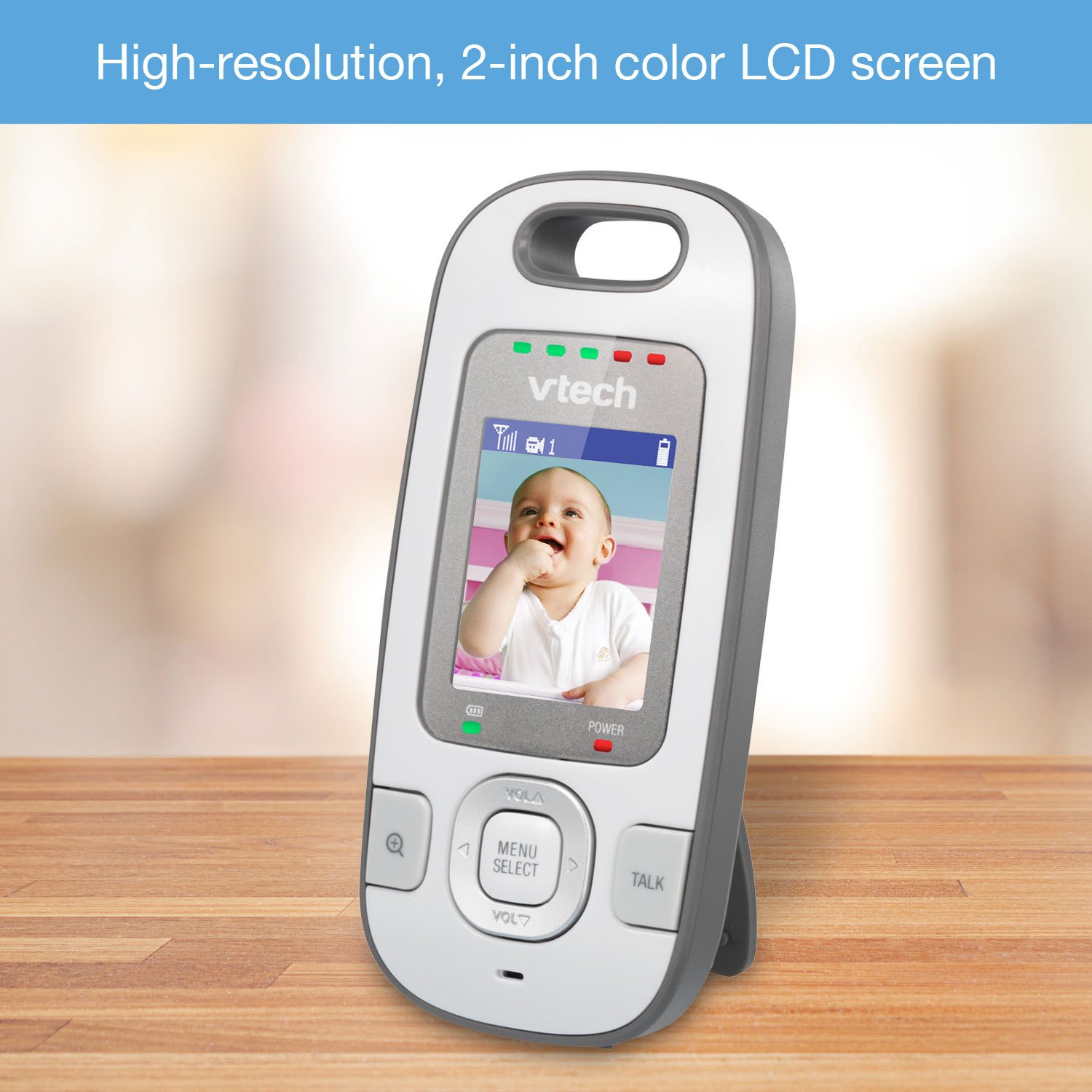 Foto 6 | Monitor De Vídeo Digital Para Bebés Vtech Bv73122gy Con 2 Cámaras, Color Gris - Venta Internacional.