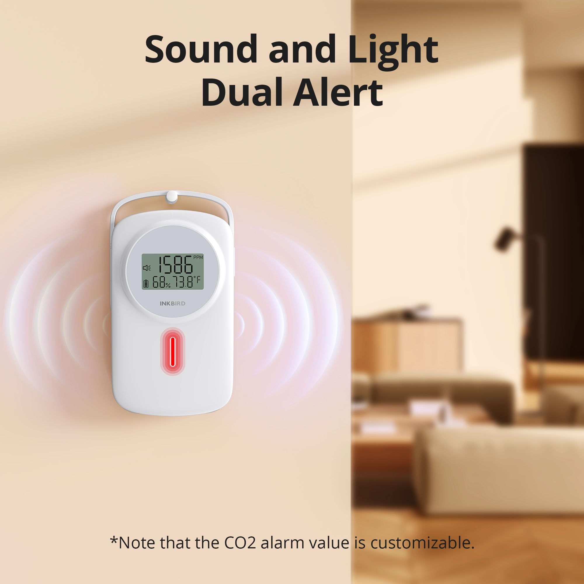 Foto 5 | Detector De Calidad Del Aire Interior Inkbird Iam-o2 Co2 Monitor - Venta Internacional.