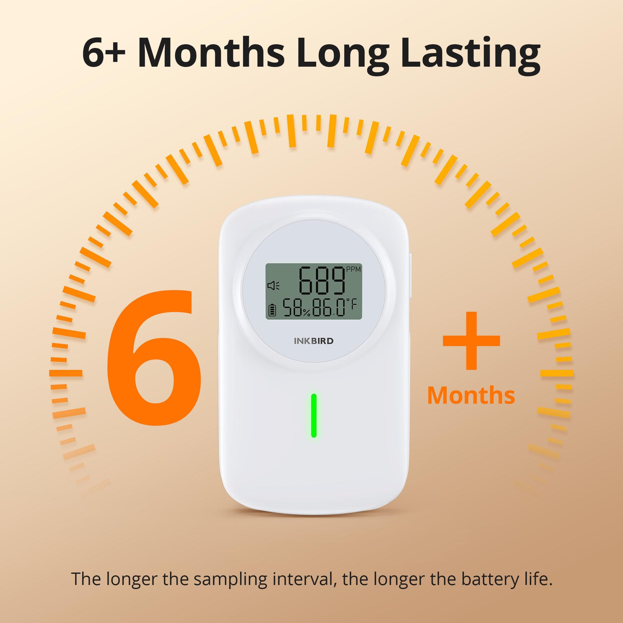 Foto 7 | Detector De Calidad Del Aire Interior Inkbird Iam-o2 Co2 Monitor - Venta Internacional.
