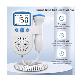 Foto 5 | Ultrasonido Portátil Fetal Oye Latidos de tu Bebé Eo Safe Imports ESI-11708 Blanco