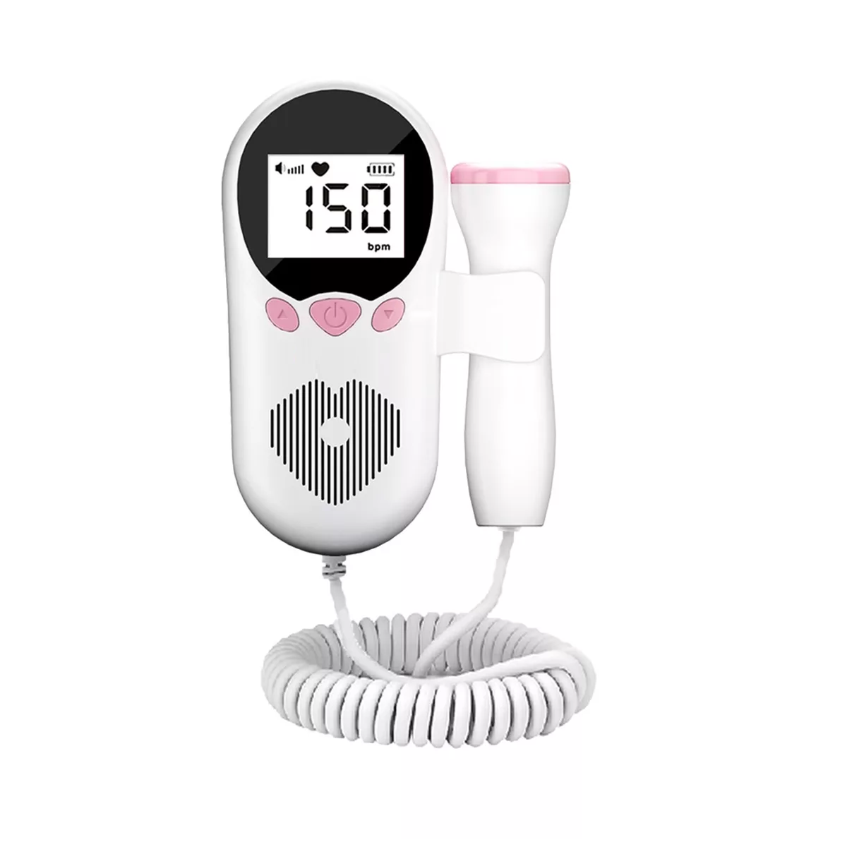 Monitor Fetal Doppler Monitor Para Escuchar Latidos Bebé Eo Safe Imports Esi-17368 Blanco