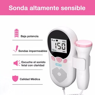 Foto 2 | Monitor Fetal Doppler Monitor Para Escuchar Latidos Bebé Eo Safe Imports Esi-17368 Blanco