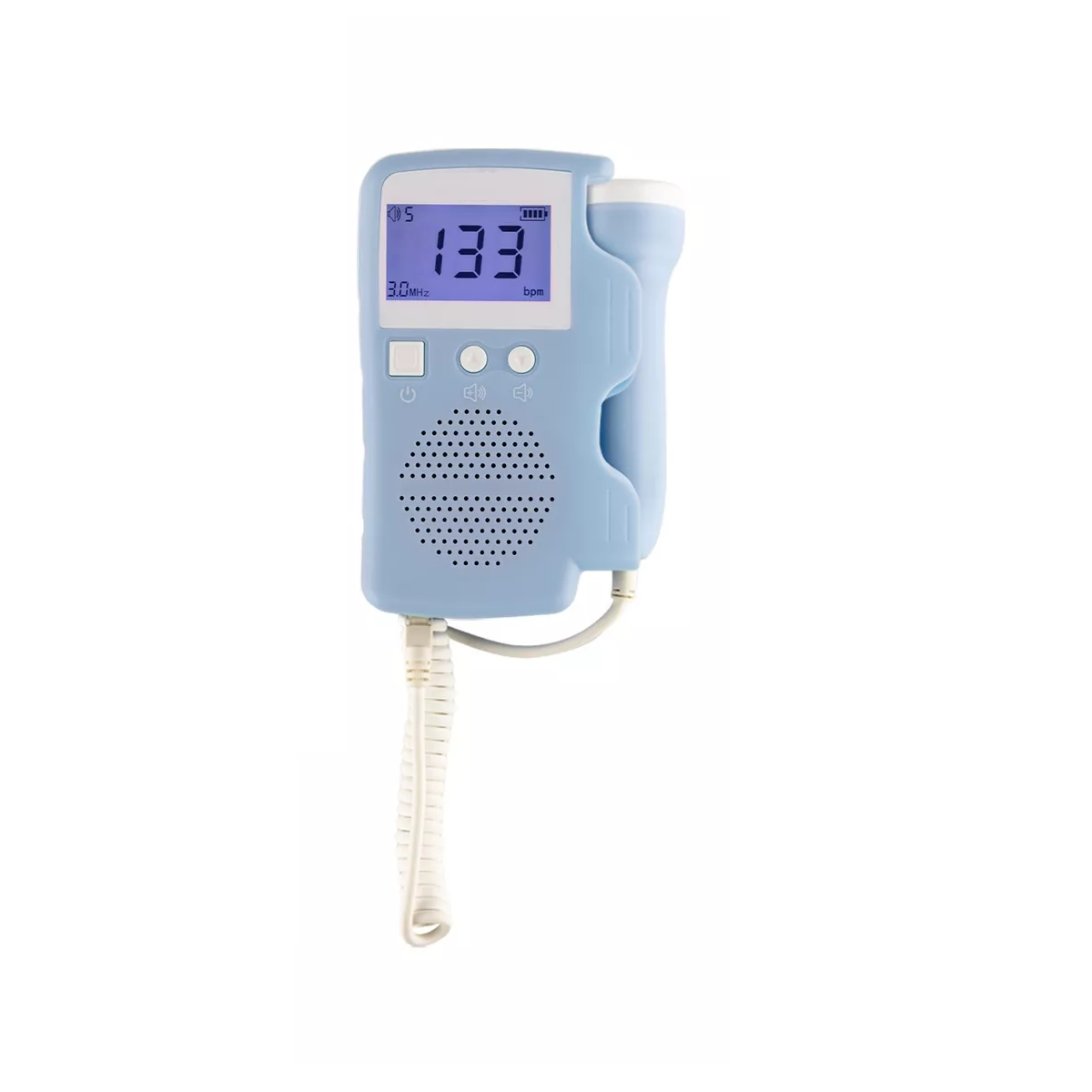 Ultrasonido Portatil Doppler Fetal Oye Latidos De Tu Bebe Eo Safe Imports Esi-17369  Azul