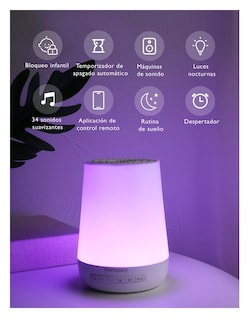 Foto 2 | Máquina de Ruido Blanco Momcozy con Control App y Luz Nocturna Blanco