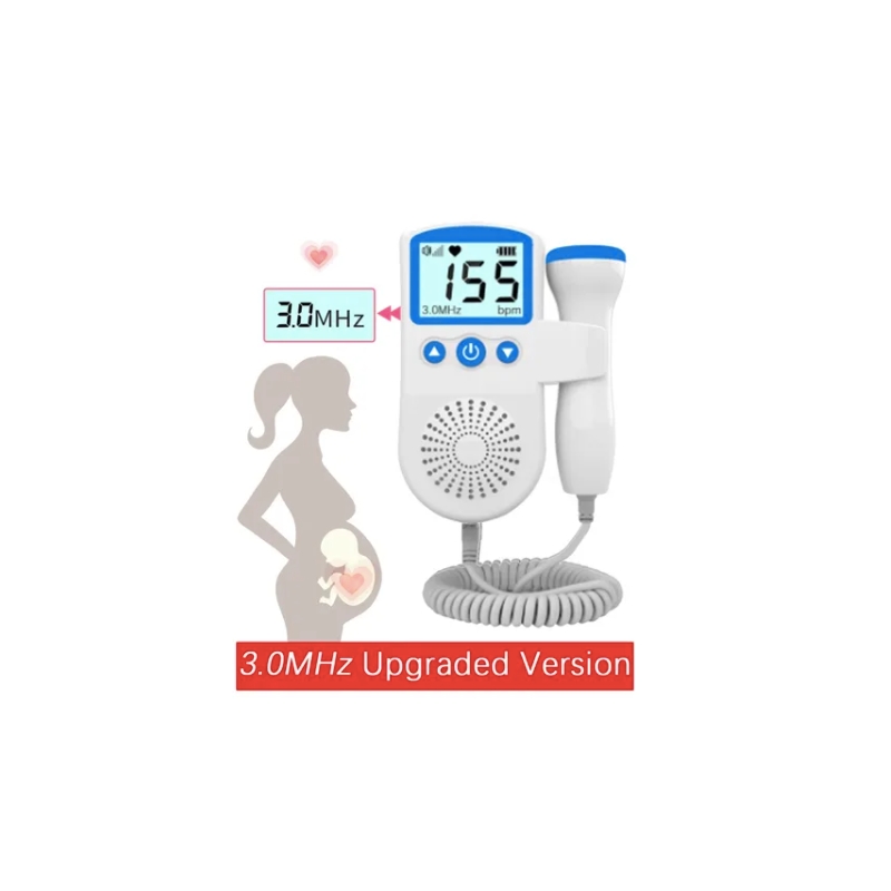 Foto 3 pulgar | Monitor De Sonda Doppler Fetal De Alta Definición Azul + Gel - Venta Internacional.