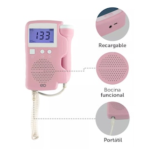 Foto 3 | Ultrasonido Portatil Doppler Eo Safe Imports Esi-17371-1 Rosa