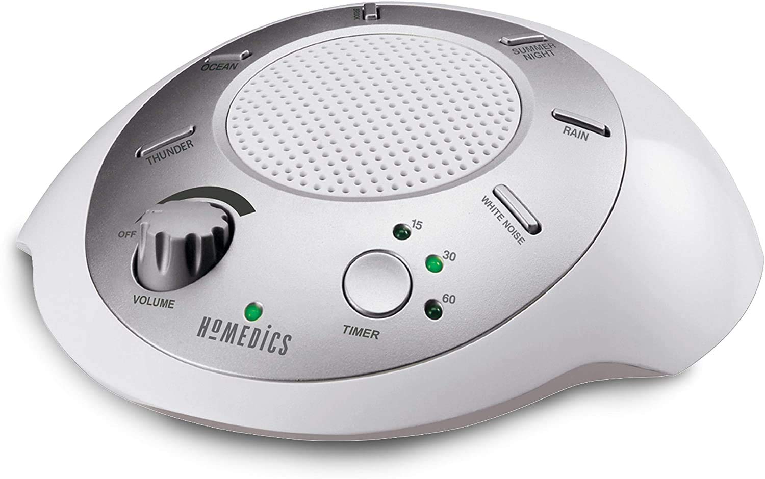 Foto 2 pulgar | Máquina De Sonido White Noise Homedics Soundsleep Silver - Venta Internacional.