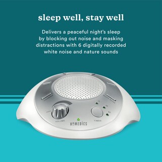 Foto 4 | Máquina De Sonido White Noise Homedics Soundsleep Silver - Venta Internacional.