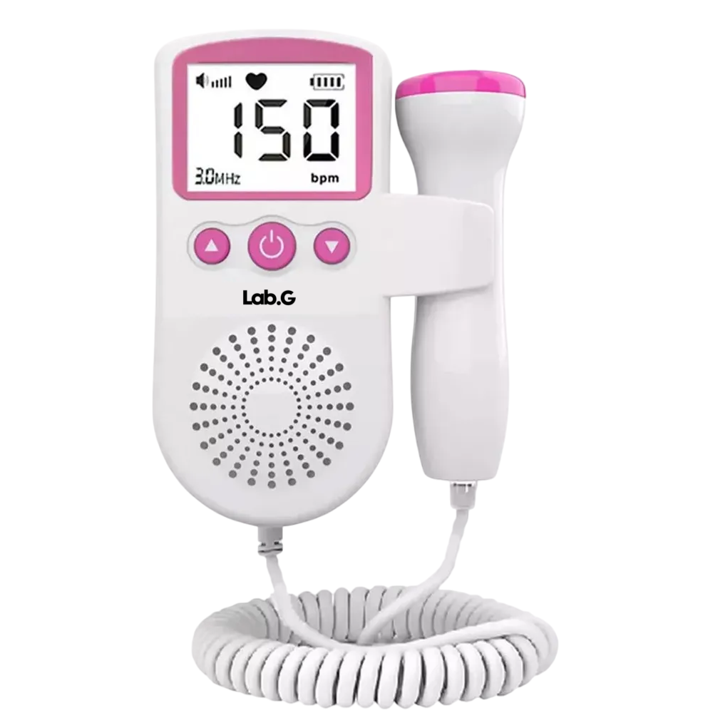 Foto 2 pulgar | Monitor Para Bebe Lab.g Monitor Para Escuchar Latidos Bebe Blanco Rosa