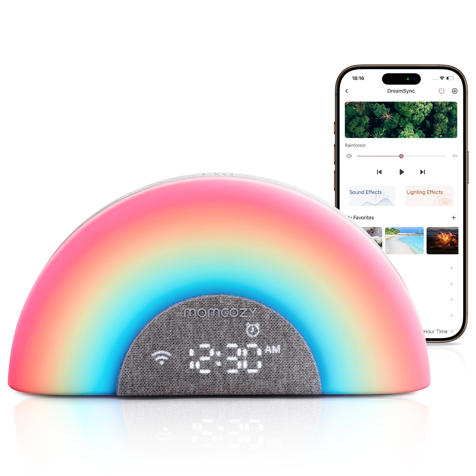 Máquina De Sonido Para Bebés Momcozy Dreamsync Tech Con Luz Nocturna - Venta Internacional. $2,196