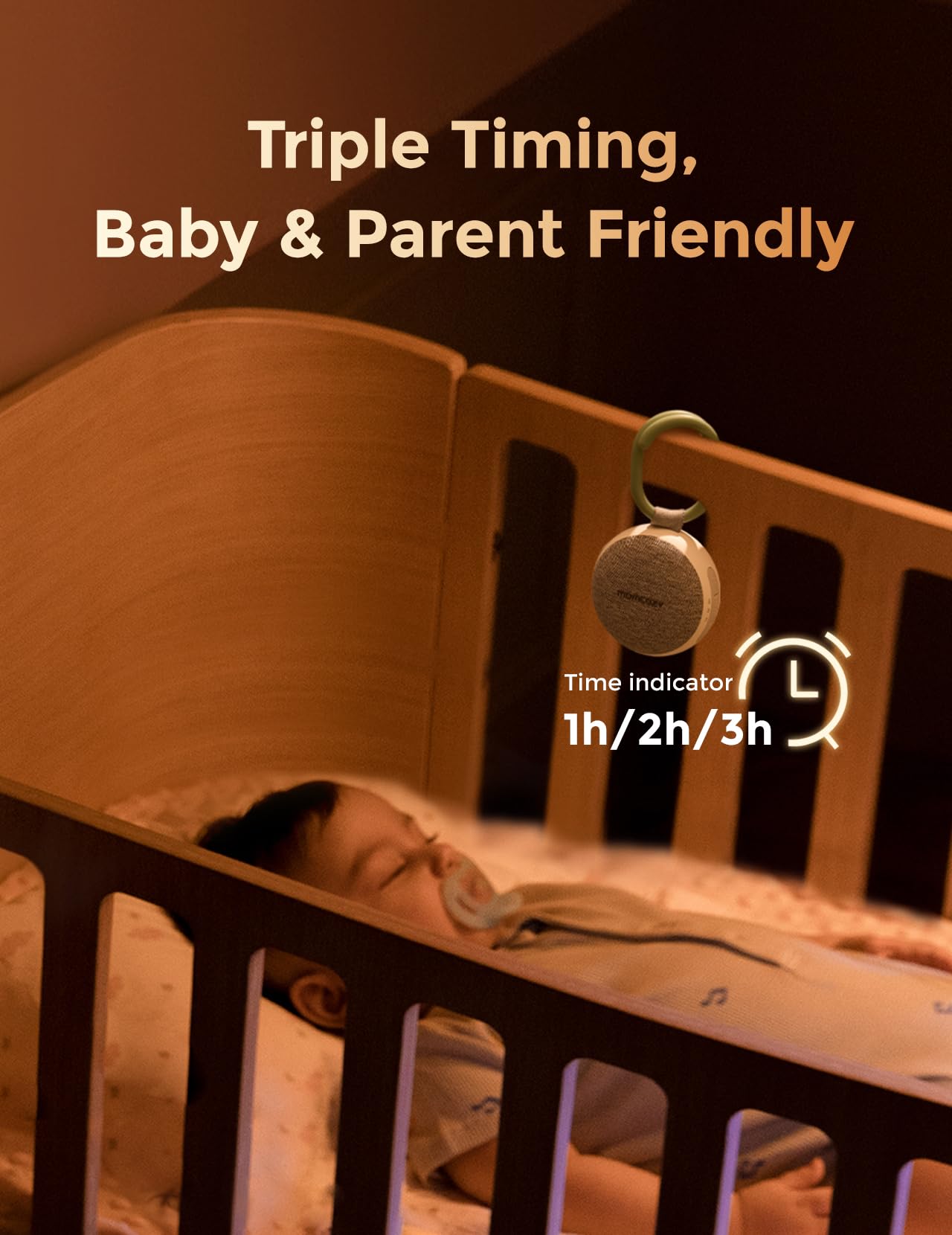 Foto 6 | Máquina De Sonido Portátil Momcozy Con Luz Nocturna, 20 Sonidos - Venta Internacional.
