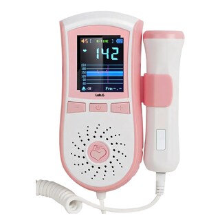 Foto 1 | Monitor Fetal Lab.g Doppler Para Escuchar Latidos Bebe Blanco Rosa