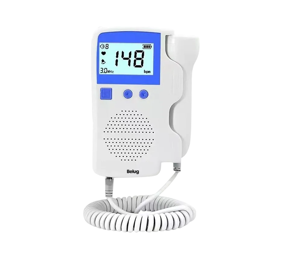 Foto 1 | Detector De Frecuencia Cardíaca Fetal Doppler + Gel Batería  Blanco/azul