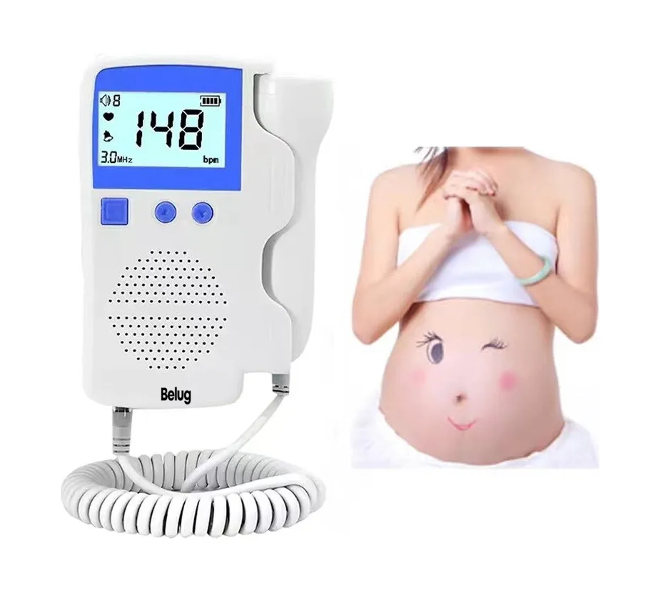 Foto 3 | Detector De Frecuencia Cardíaca Fetal Doppler + Gel Batería  Blanco/azul