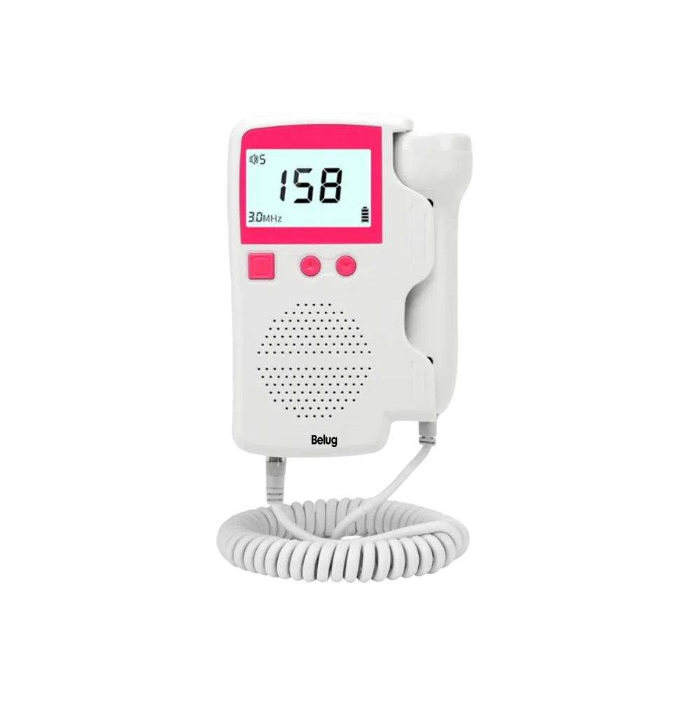 Foto 1 | Detector De Frecuencia Cardíaca Fetal Doppler + Gel Batería  Rosa