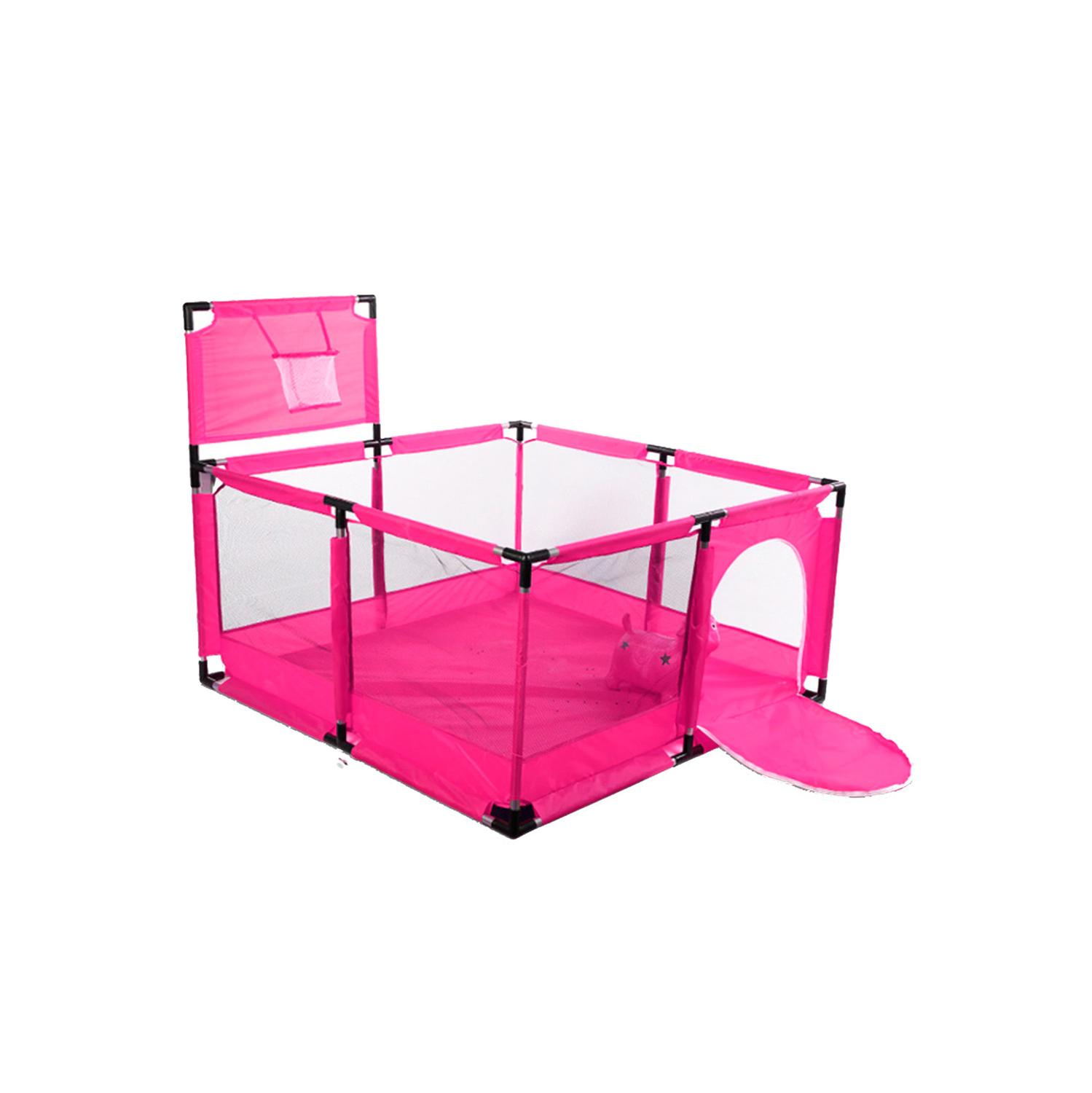 Foto 1 | Corral con Canasta de Basquetbol Yei color Rosa para Bebé